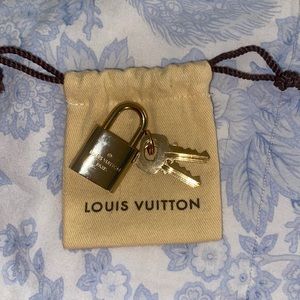 Authentic Louis Vuitton lock and key